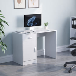 Hudson 1 Drawer 1 Door Computer Desk Office Study - White