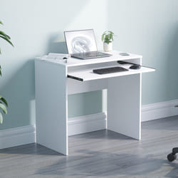 Huby Computer Desk Keyboard Shelf Simple Minimal - White