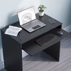 Huby Computer Desk Keyboard Shelf Simple Minimal - Black