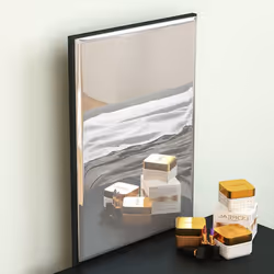 Isla 1 Drawer Dressing Table Stool Mirror Set - Black