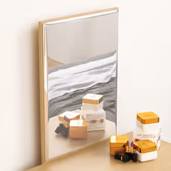 Isla 1 Drawer Dressing Table Stool Mirror Set - Pine
