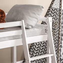 Sydney Bunk Bed Loft Storage Ladder High Sleeper - White