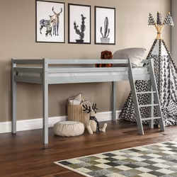 Sydney Bunk Bed Loft Storage Ladder High Sleeper - Grey