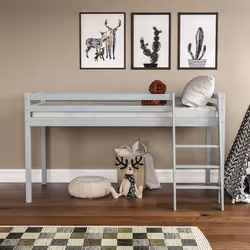 Sydney Bunk Bed Loft Storage Ladder High Sleeper - Grey