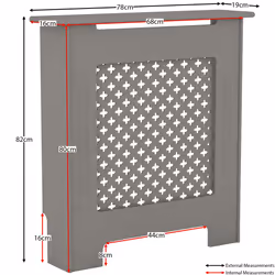 Oxford Radiator Cover Heating Guard Cabinet Cross - Small