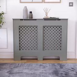 Oxford Radiator Cover Heating Guard Cabinet Cross - Medium
