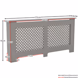 Oxford Radiator Cover Heating Guard Cabinet Cross - Extra Large