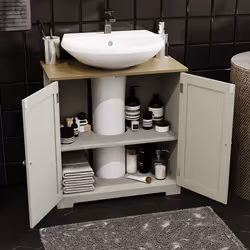 Priano 2 Door Under Sink Cabinet Bathroom Unit