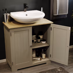 Priano 2 Door Under Sink Cabinet Bathroom Unit
