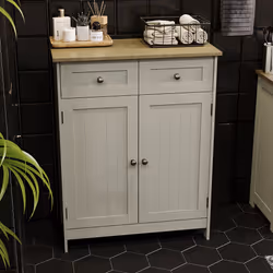 Priano 2 Drawer 2 Door Cabinet Bathroom Cupboard