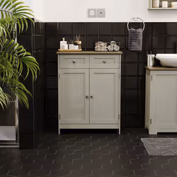 Priano 2 Drawer 2 Door Cabinet Bathroom Cupboard