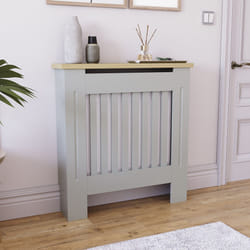 Arlington Radiator Cover Heating Cabinet Grey Oak - Small