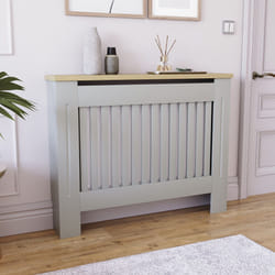 Arlington Radiator Cover Heating Cabinet Grey Oak - Medium