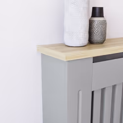Arlington Radiator Cover Heating Cabinet Grey Oak - Large