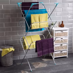 3 Tier Foldable Clothes Drying Rack Laundry Airer Indoor Outdoor