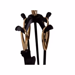 Buxton 5 Piece Companion Set Fireplace Tool Set - Black & Brass