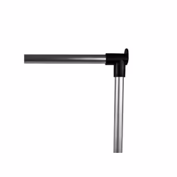 Single Clothes Rail Hanging Hook Adjustable Wheels