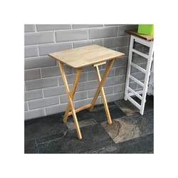 Snack Table Folding Side Laptop Desk Portable - Natural