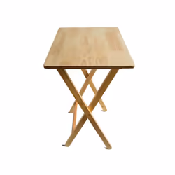 Snack Table Folding Side Laptop Desk Portable - Natural