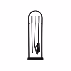 Arc 4 Piece Companion Set Fireplace Tool Set Stand