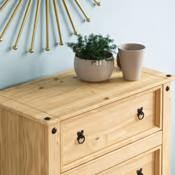 Corona 4 Drawer Chest Bedroom Storage Rustic Pine