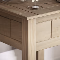 Panama Side Table Lamp End Nightstand Bedroom Wood