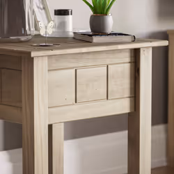 Panama Side Table Lamp End Nightstand Bedroom Wood