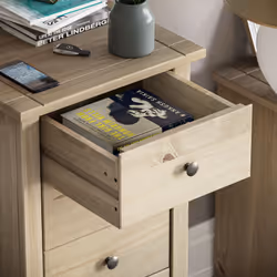 Panama 5 Drawer Chest of Drawers Narrow Storage