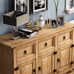 Corona 3 Door 3 Drawer Sideboard Cabinet Cupboard