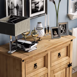 Corona 2 Door 2 Drawer Sideboard Cupboard Pine Wood