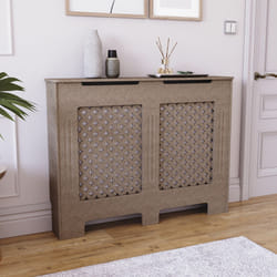 Oxford Radiator Cover Heating Guard Cabinet Cross - Medium