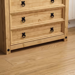 Corona 4 Drawer Chest Bedroom Storage Rustic Pine