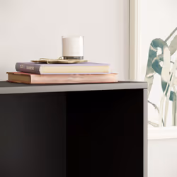 Cambridge 5 Tier Bookcase Tall Shelf Storage Unit - Black
