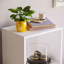 Oxford 3 Tier Cube Bookcase Library Shelving Unit - White