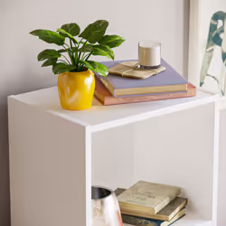 Oxford 4 Tier Cube Bookcase Display Shelving Unit - White