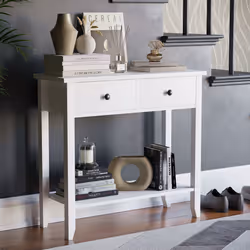 Windsor 2 Drawer Console Table Hallway Storage