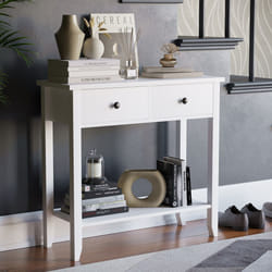 Windsor 2 Drawer Console Table Hallway Storage