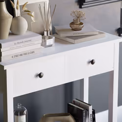 Windsor 2 Drawer Console Table Hallway Storage