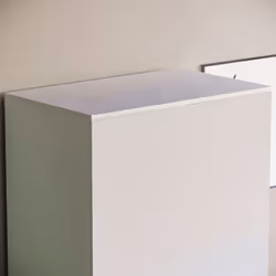 Hulio 2 Door Wardrobe Garment Hanging Rail Shelf - White