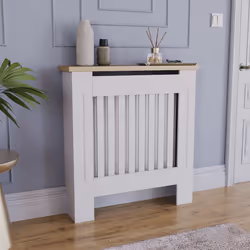 Arlington Radiator Cover Heating Cabinet White Oak - Small