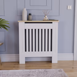 Arlington Radiator Cover Heating Cabinet White Oak - Small