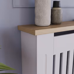 Arlington Radiator Cover Heating Cabinet White Oak - Small