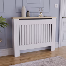 Arlington Radiator Cover Heating Cabinet White Oak - Medium