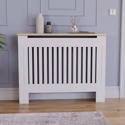 Arlington Radiator Cover Heating Cabinet White Oak - Medium