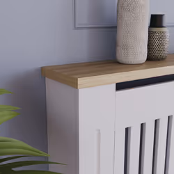 Arlington Radiator Cover Heating Cabinet White Oak - Medium