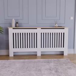 Arlington Radiator Cover Heating Cabinet White Oak - Extra Large