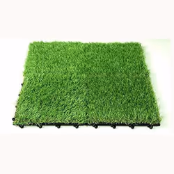 Artificial Grass Interlocking Deck Tiles Fake Lawn Decking Garden Balcony Patio - Sample Piece