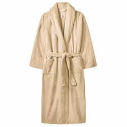 Luxury Mens Ladies Terry Toweling Bathrobe Unisex 100% Soft Cotton Dressing Gown - Oatmeal