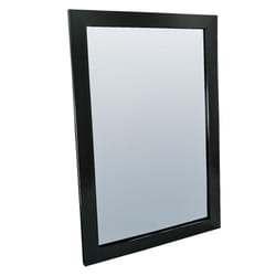 Full Length Mirror Long Wall Mounted Bathroom Bedroom Hall Living Dressing Room - Black, Small