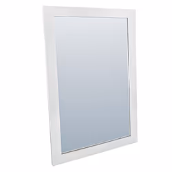 Full Length Mirror Long Wall Mounted Bathroom Bedroom Hall Living Dressing Room - White, Small